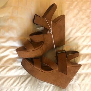 Brown Platform Wedge
